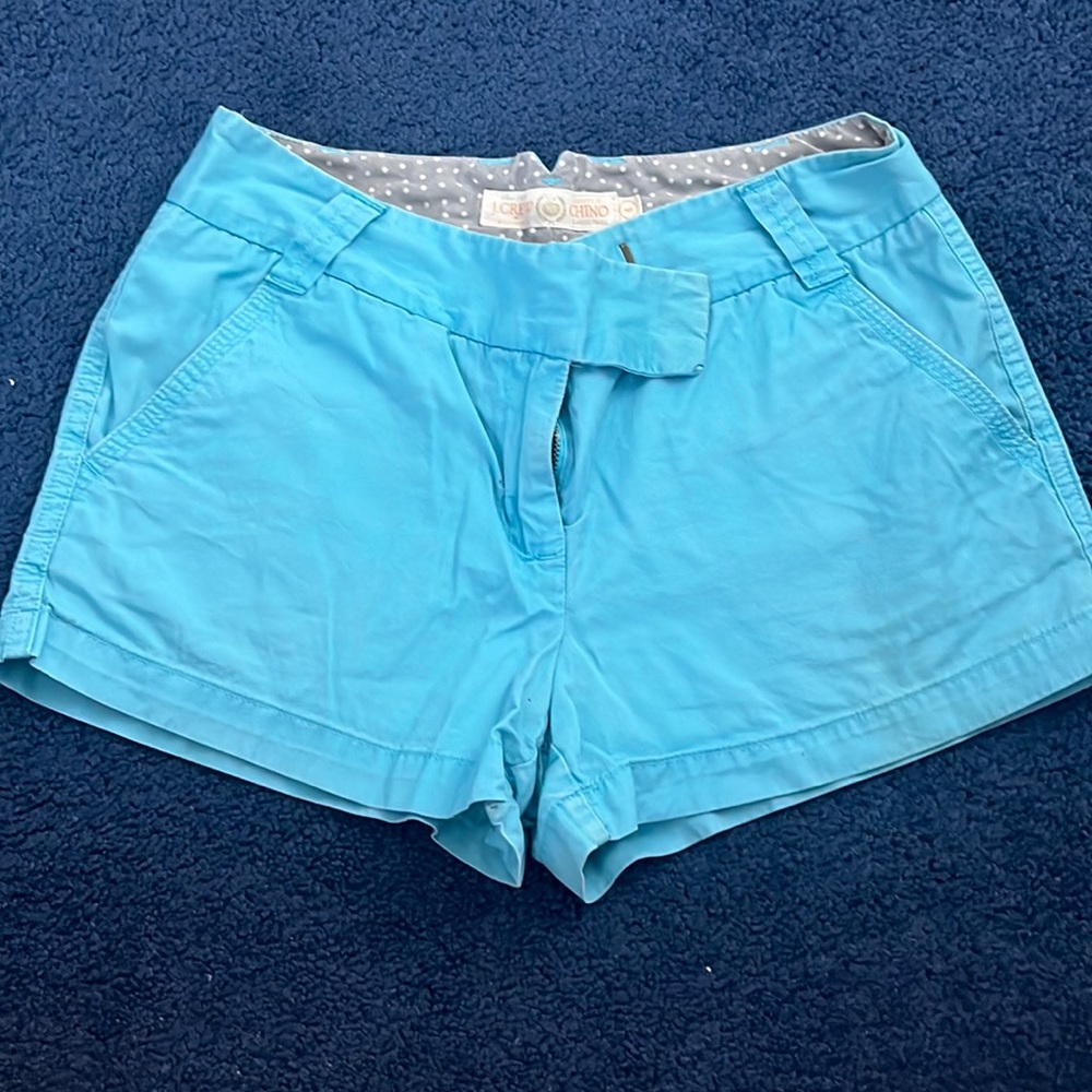 J Crew Classic Chino Shorts - Light Aqua Blue